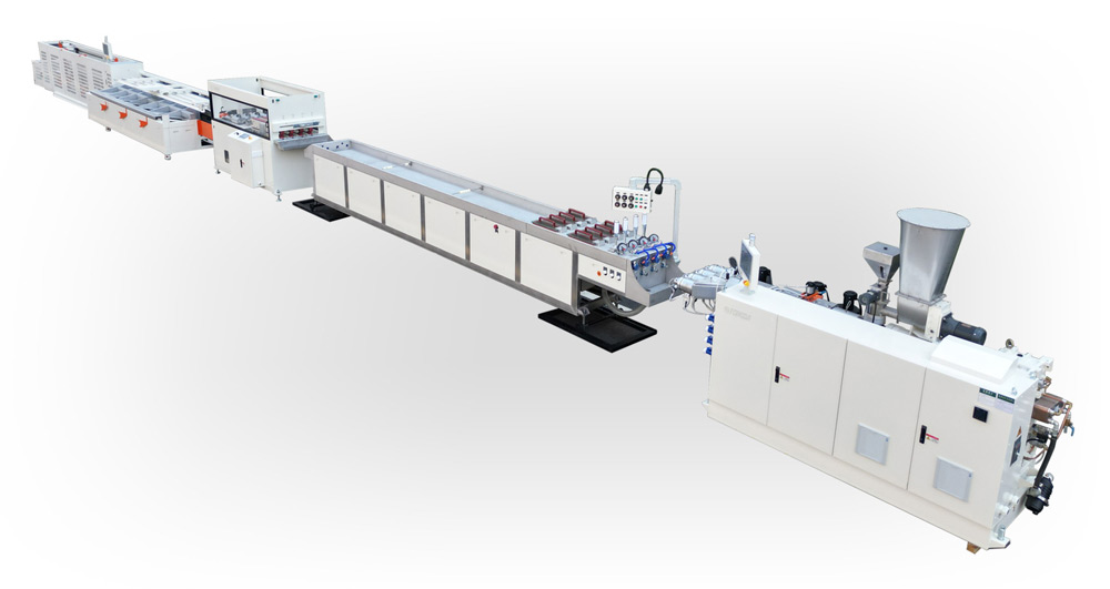 PVC线管一出四高速挤出生产线